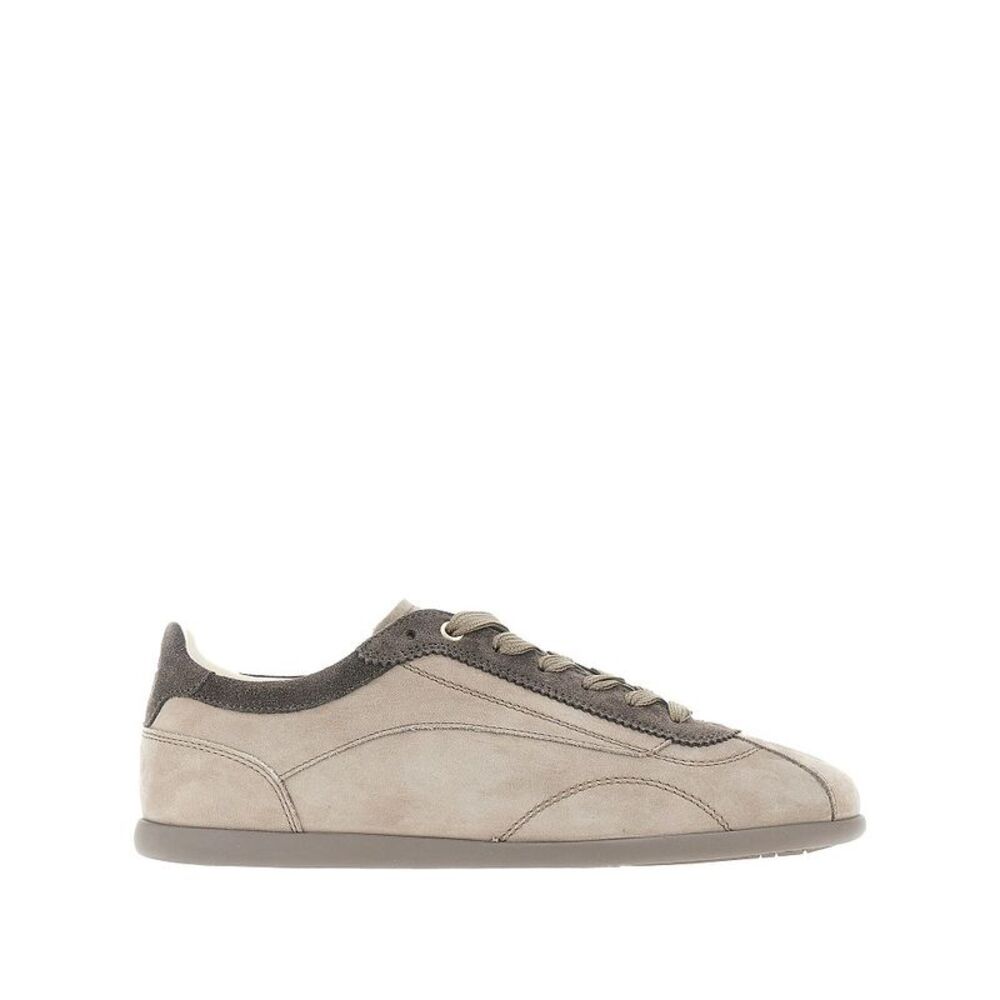 Brunello Cucinelli Men Nubuck Leather Slim Sneakers